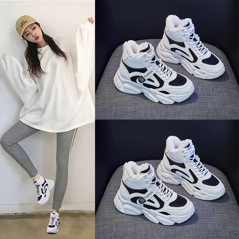 Women’s Fleece-Lined High Top Sneakers