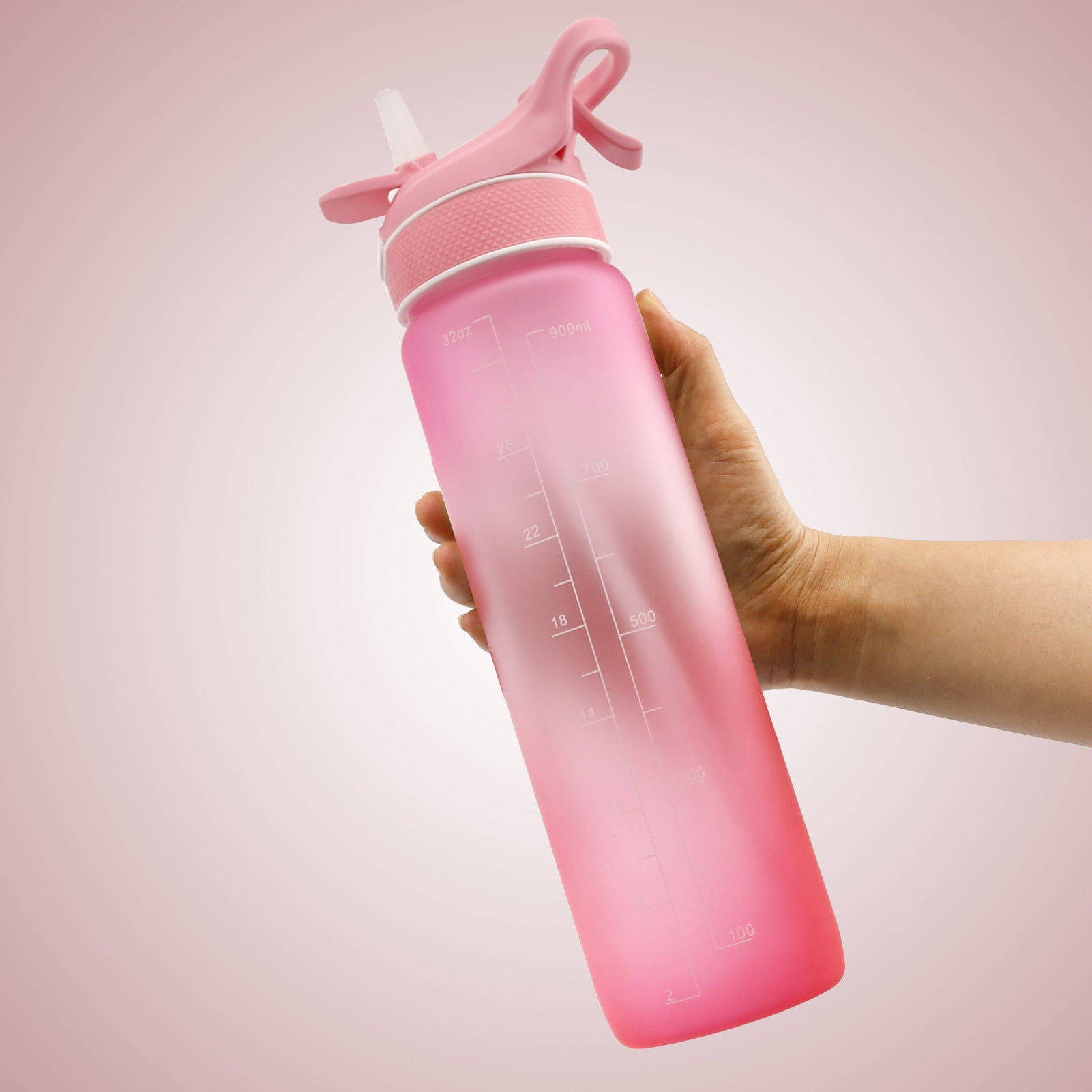 Sports Water Bottle with Straw