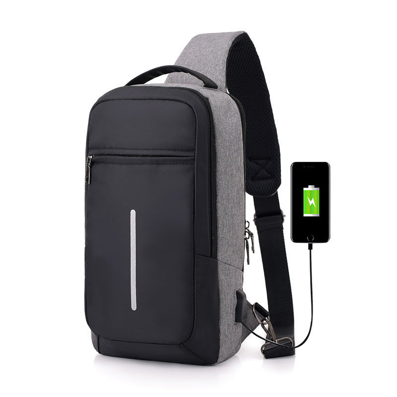 Anti-theft USB Charging Chest Bag