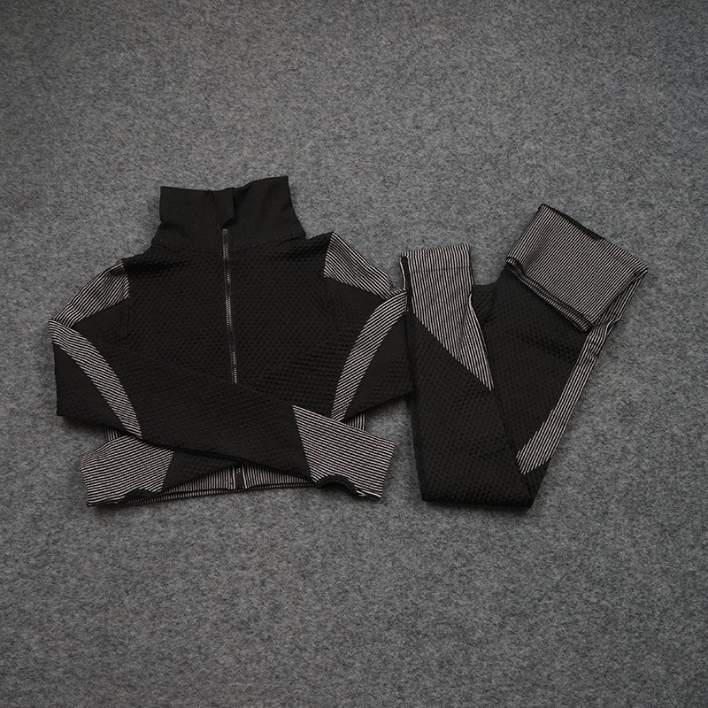 Three-piece Stretch Fitness Yoga Suit