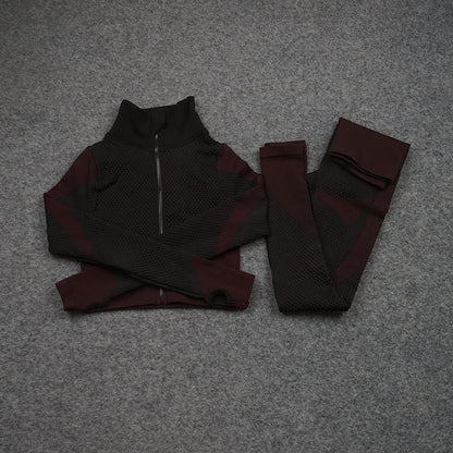 Three-piece Stretch Fitness Yoga Suit