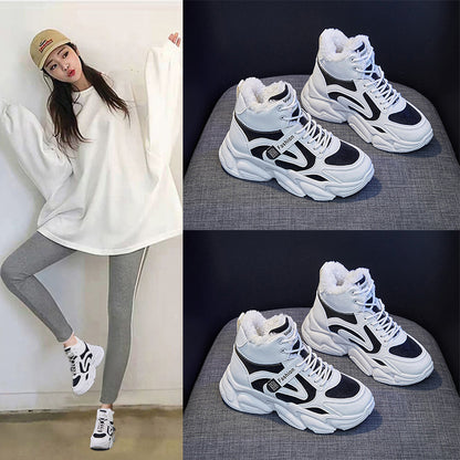 Women’s Fleece-Lined High Top Sneakers